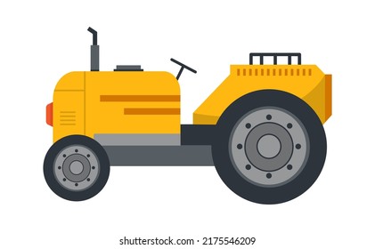 Industria de construcción de tractores. Ilustración del vector