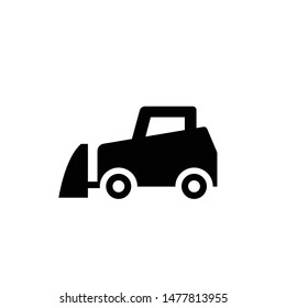 tractor for construction vector icon