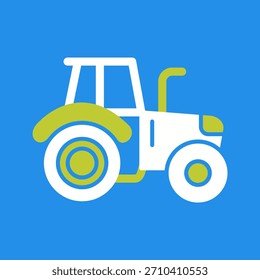 Tractor Creative Vector Graphic Icon