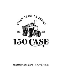 tractor engine 150 case vintage logo inspiration