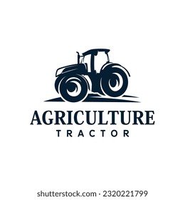 Tractor Farm Agriculture Logo Design Vector Illustration