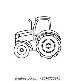 Tractor farm car illustration vector symbol