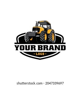 tractor, farm  equipment isolated logo vector