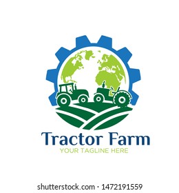 tractor farm icon logo designs