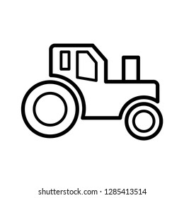 tractor - farm icon vector