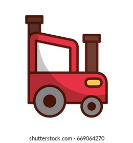 tractor farm isolated icon