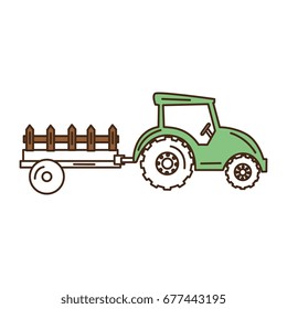 tractor farm isolated icon
