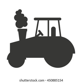 tractor farm isolated icon design, vector illustration  graphic 