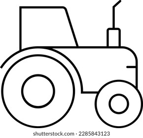 tractor farm land agriculture countryside Outline