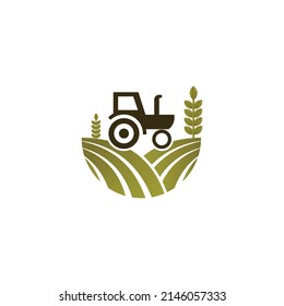 Tractor Farm Logo Design Template