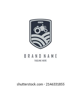 tractor and farm logo template design for brand or company and other