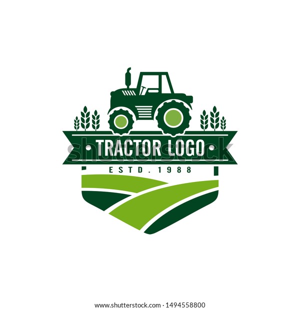 Tractor Farm Logo Template Stock Vector Stock Vector (Royalty Free ...