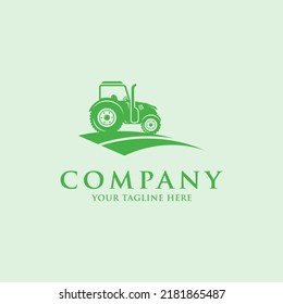 Tractor Farm Logo Vector Template