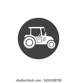 plantilla de diseño de ilustración vectorial de icono de tractor