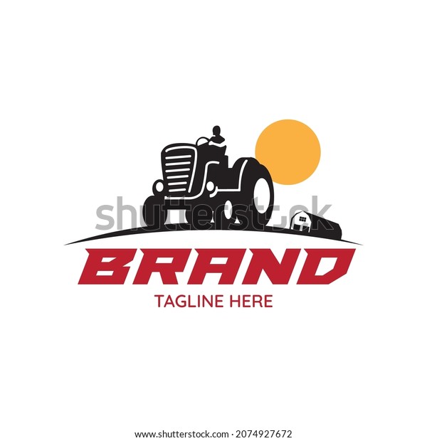 Tractor Farmer Logo Tractor Service Logo Stock Vector (Royalty Free ...