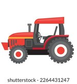 tractor for farmer vector illustration