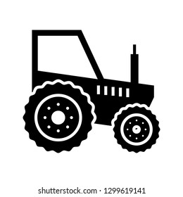 Tractor Glyph Black Icon