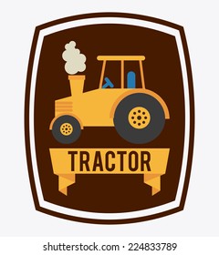 tractor graphic design , vector illustration