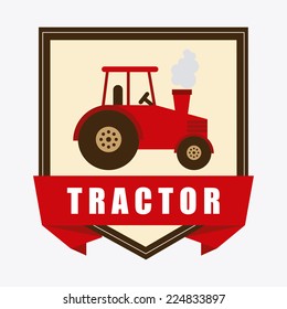 tractor graphic design , vector illustration