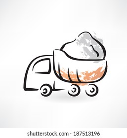 tractor grunge icon