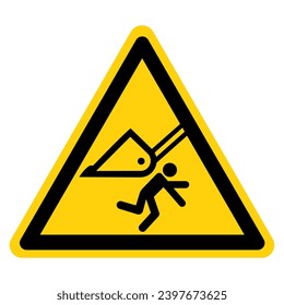 Tractor Hazard Symbol Sign ,Vector Illustration, Isolate On White Background Label. EPS10