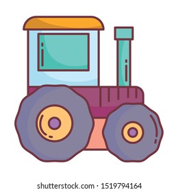 tractor hello autumn design icon