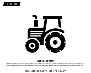 Tractor icon. Agriculture farm tractor icon. Farming Tractor Icon. EPS 10