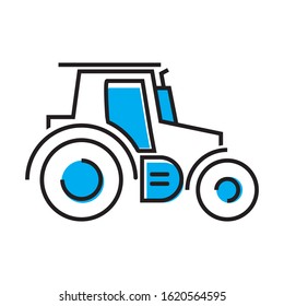 Tractor icon for applications and websites