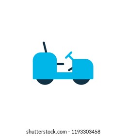 Tractor icon colored symbol. Premium quality isolated agriculture car element in trendy style.