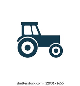 Tractor icon. Tractor concept symbol design. Vector illustration isolated on white background.