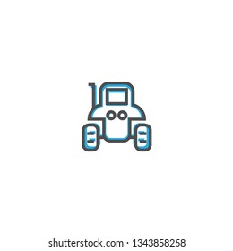 Tractor icon design. Transportation icon vector illustration