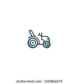 Tractor icon design. Transportation icon vector illustration