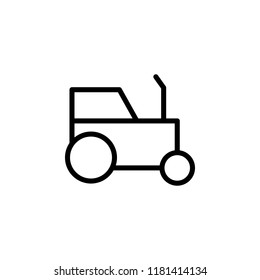 tractor icon. Element of autumn icon for mobile concept and web apps. Thin line tractor icon can be used for web and mobile