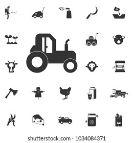 tractor icon. Element of farming and garden icons. Premium quality graphic design icon. Signs, outline symbols collection icon for websites, web design, mobile app on white background