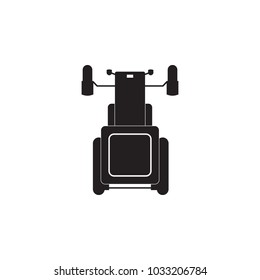 tractor icon. Element of transport view from above icon. One of the collections icon for website design and development, app development mobile concept. Premium icon on white background