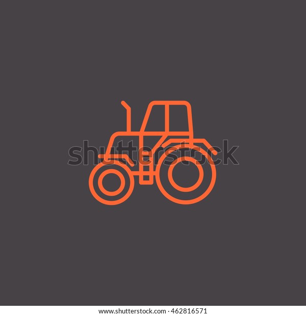 tractor icon\
flat.