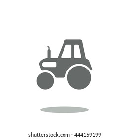 tractor Icon, flat design style