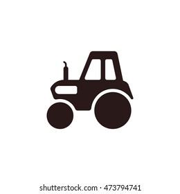 tractor Icon, flat design style