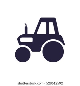 tractor Icon, flat design style