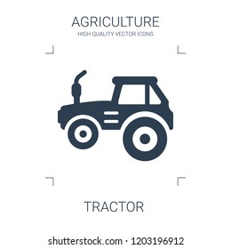 tractor icon. high quality filled tractor icon on white background. from agriculture collection flat trendy vector tractor symbol. use for web and mobile