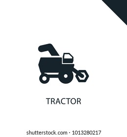 tractor icon illustration isolated vector sign symbol