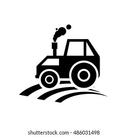 Tractor icon illustration isolated vector sign symbol