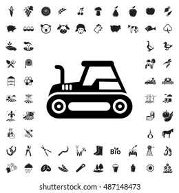 Tractor icon illustration isolated vector sign symbol