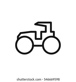 tractor icon illustration isolated vector sign symbol