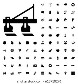 Tractor icon illustration isolated vector sign symbol. agriculture icons vector set on white background.
