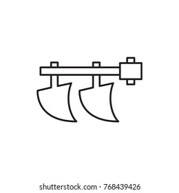 tractor icon illustration isolated vector sign symbol
