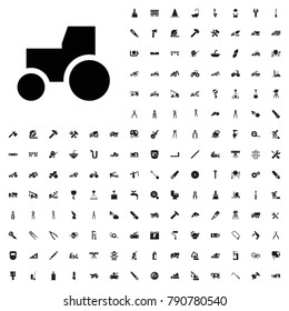 Tractor icon illustration isolated vector sign symbol. editable construction icons vector set.