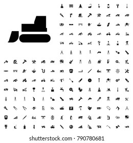 Tractor icon illustration isolated vector sign symbol. editable construction icons vector set.