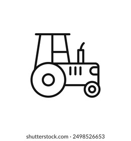 Tractor icon isolated on white background