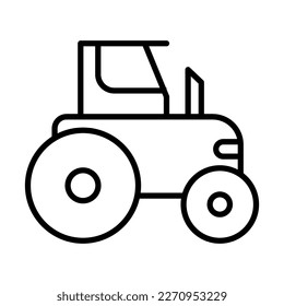 Tractor Icon Logo Design Vector Template Illustration Sign And Symbol Pixels Perfect
